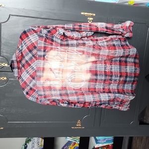 Meet Me at the Pumpkin Patch bleached flannel